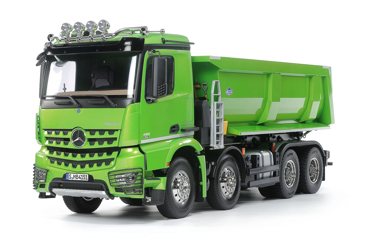 Mercedes-Benz Arocs 4151 8x4 Tipper Truck, green 1/14