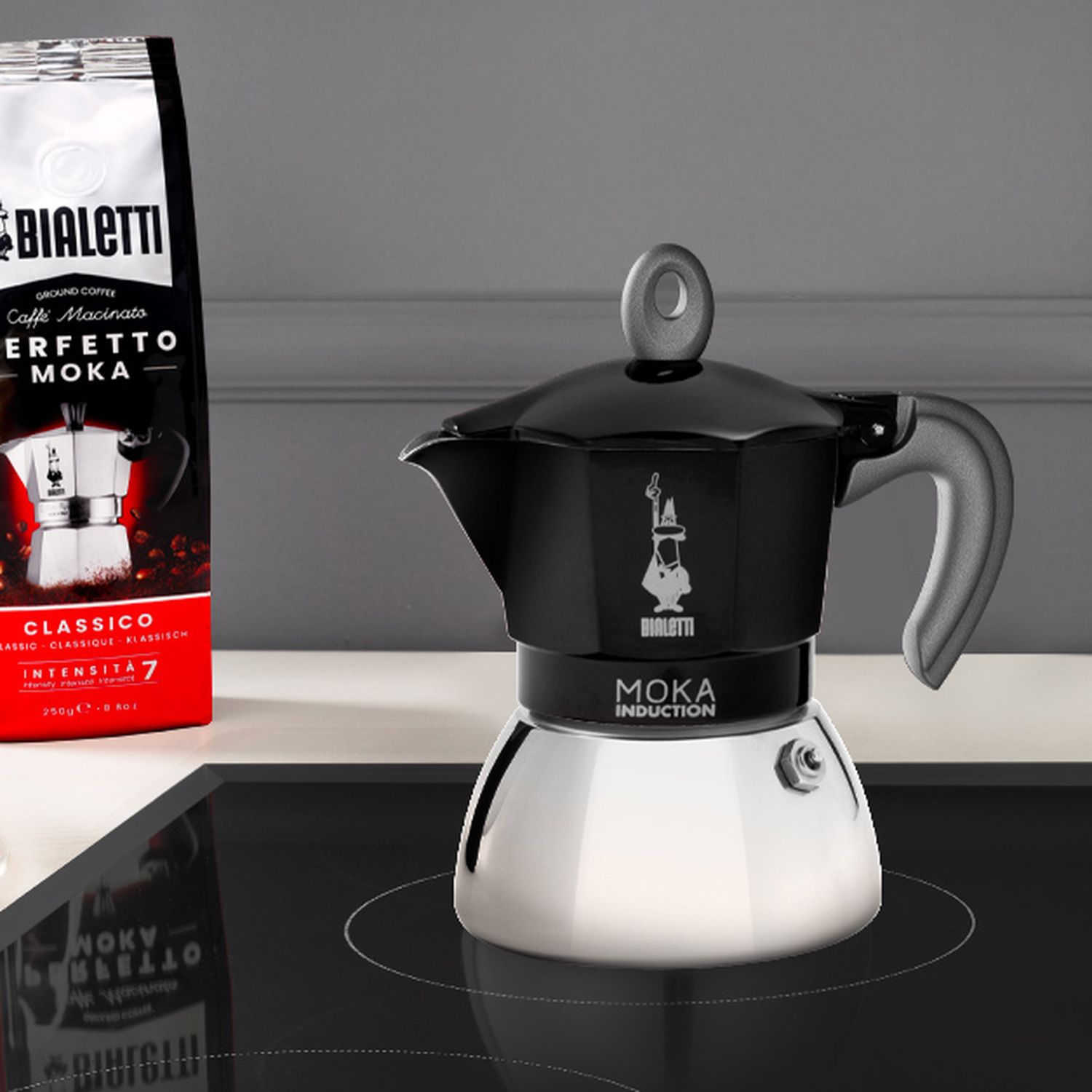Bialetti -  Bialetti New Moka Induktion - 4 cups - 150ml - Svart - 2