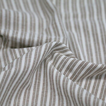 STRIPE LINEN - TAUPE
