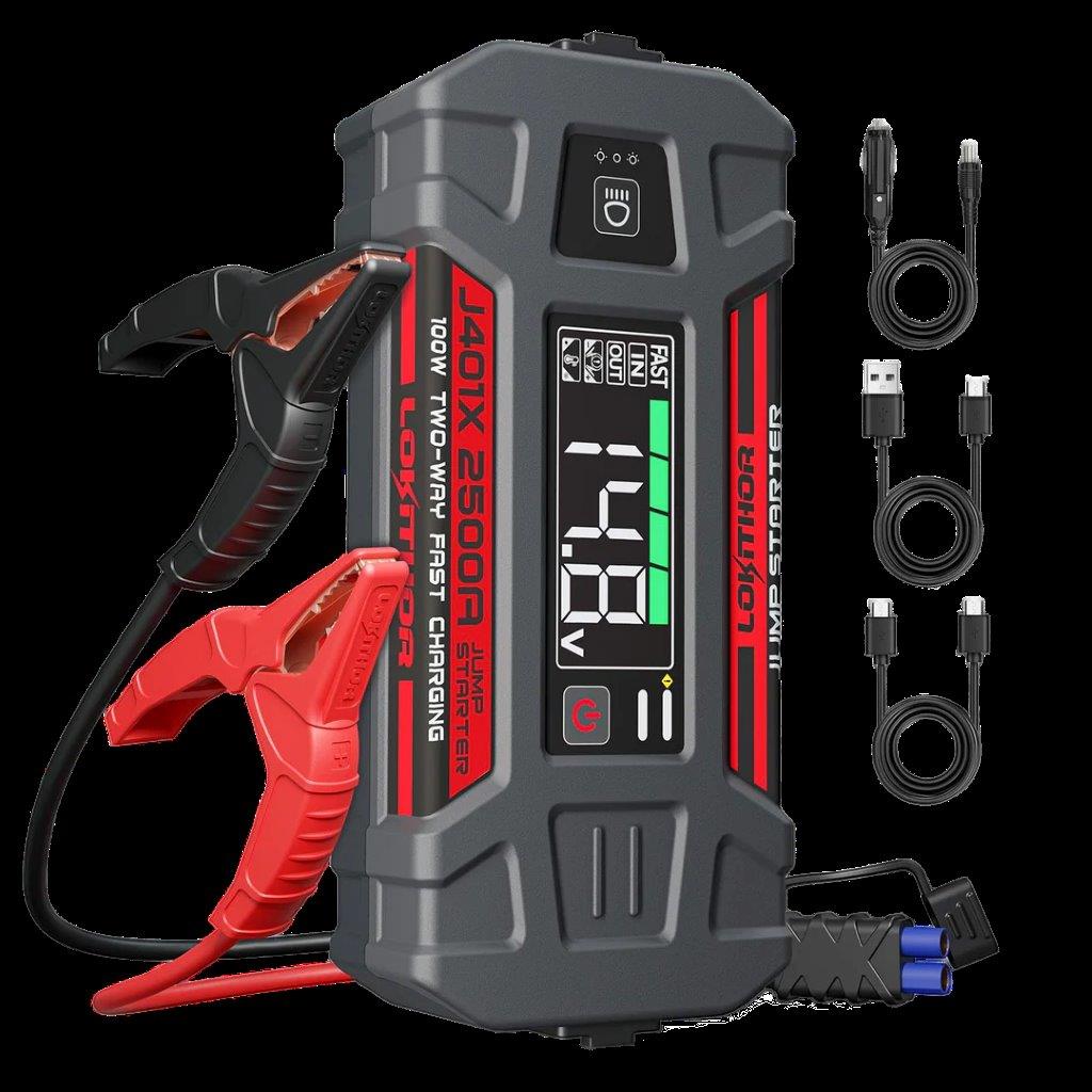 Lokithor J401X 2500A 12V 74Wh Lithium Low-Temperature(-40℉) Jump Starter - 2