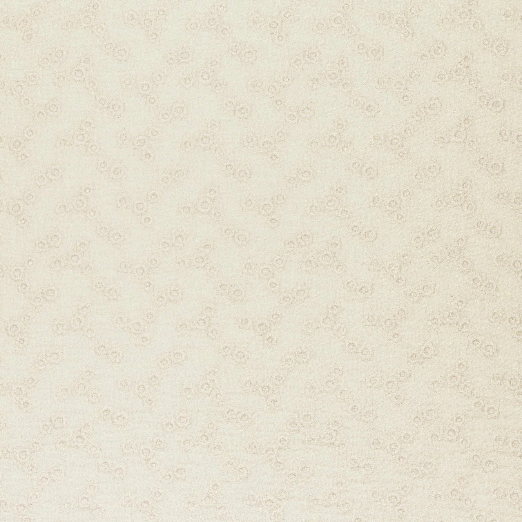 MUSLIN MILLEFLEURS - CREAM WHITE