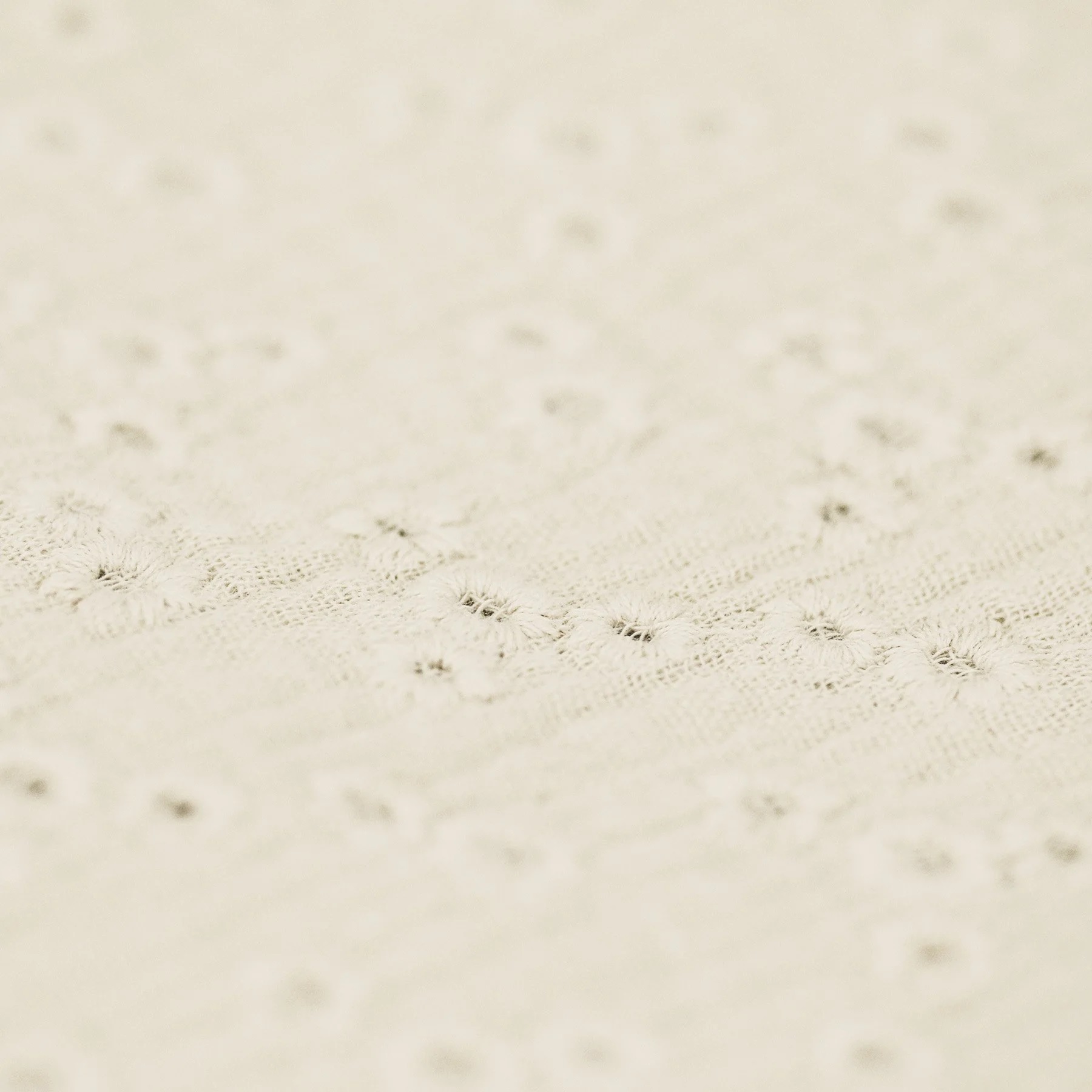 MUSLIN MILLEFLEURS - CREAM WHITE - 3