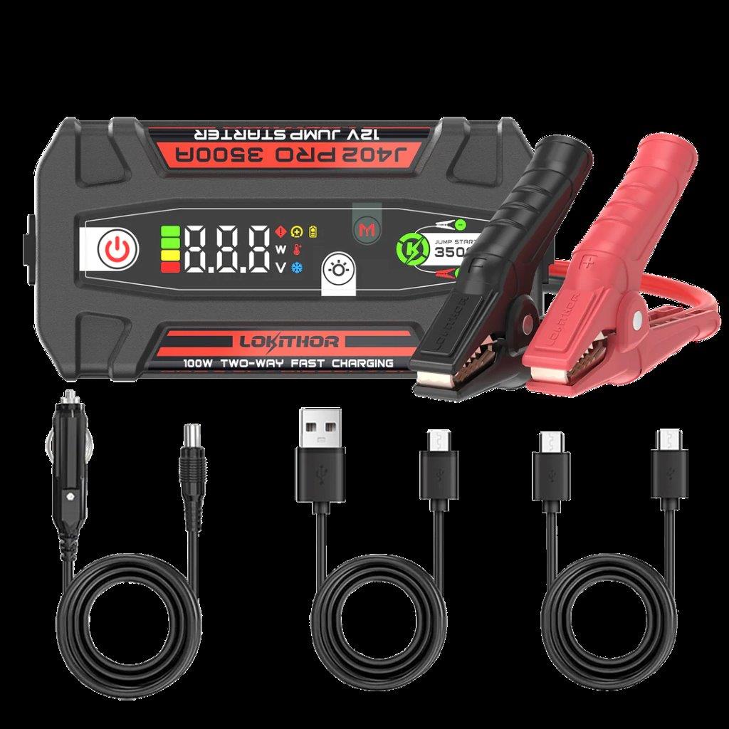 Lokithor J402 PRO Jump Starter | 12V 3500A | LiPo - 7