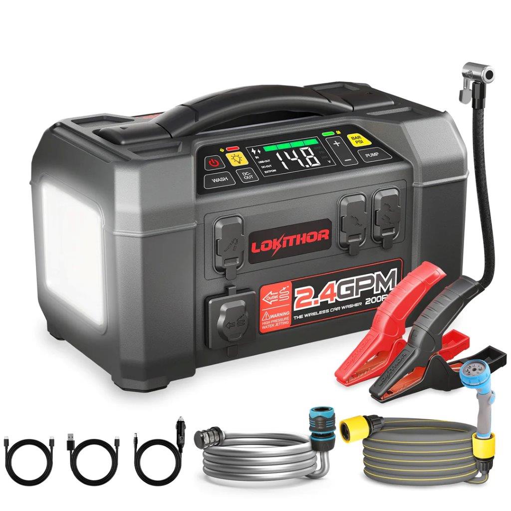 Lokithor AW401 12V 2500A 74Wh Jump Starter 5 IN 1 - 7