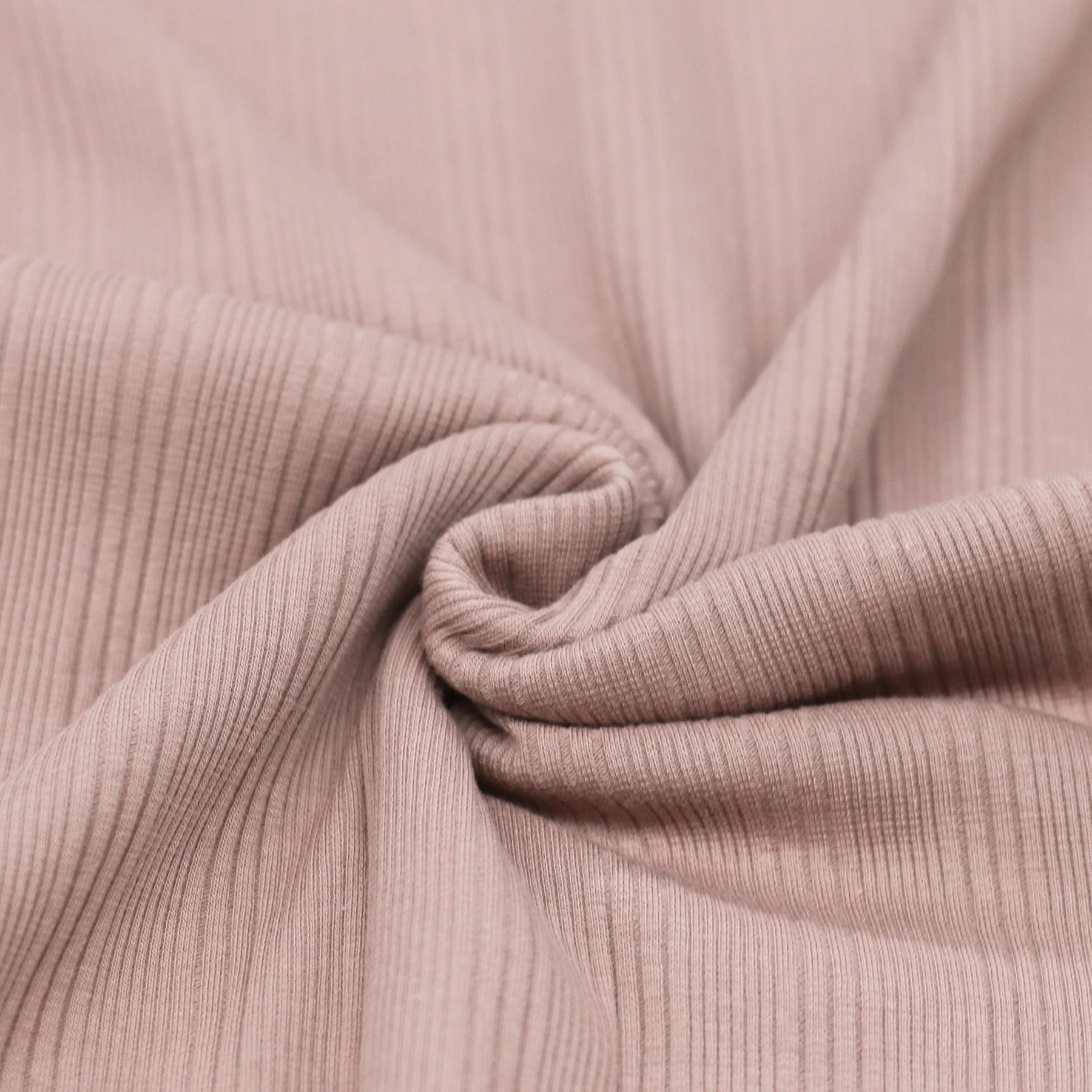 STRIPE RIBBAD JERSEY - OLD PINK