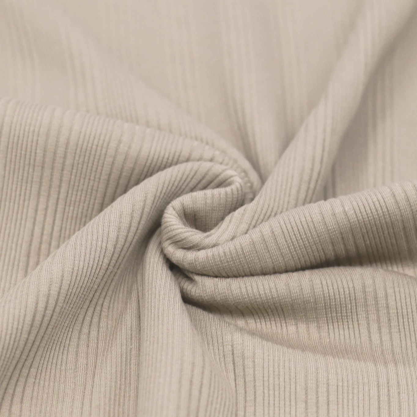 STRIPE RIBBAD JERSEY - BEIGE