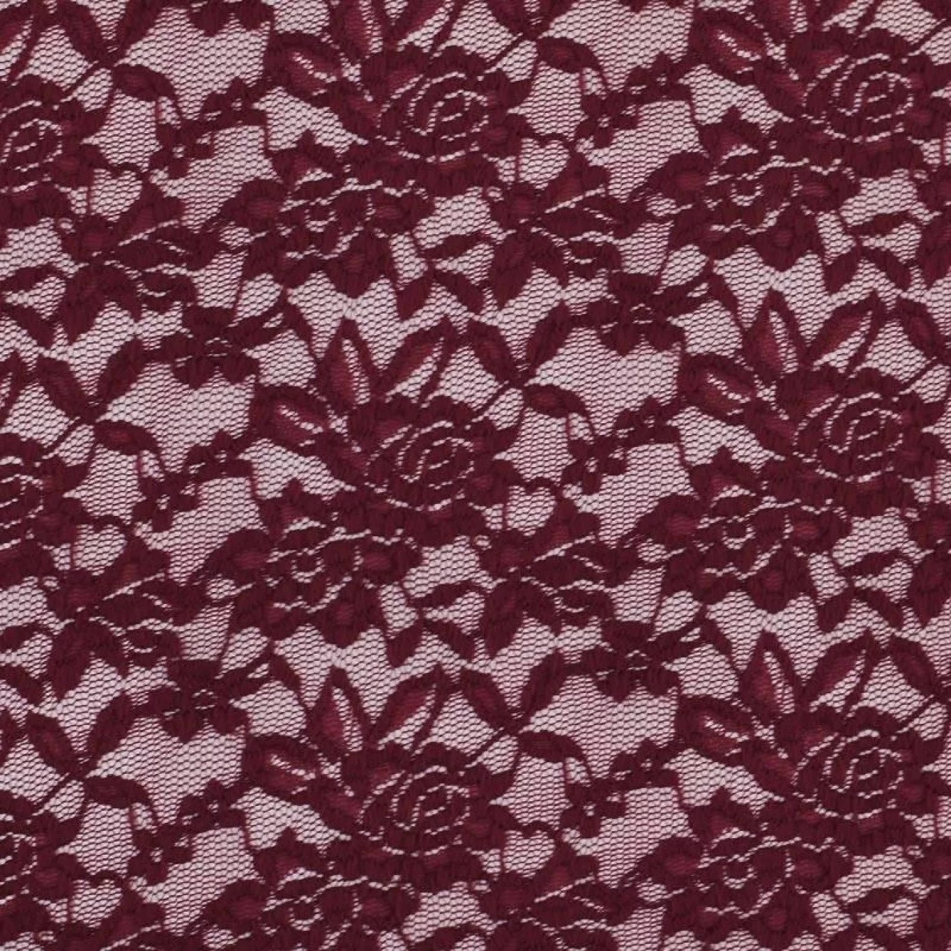 STRETCH LACE - BORDEAUX