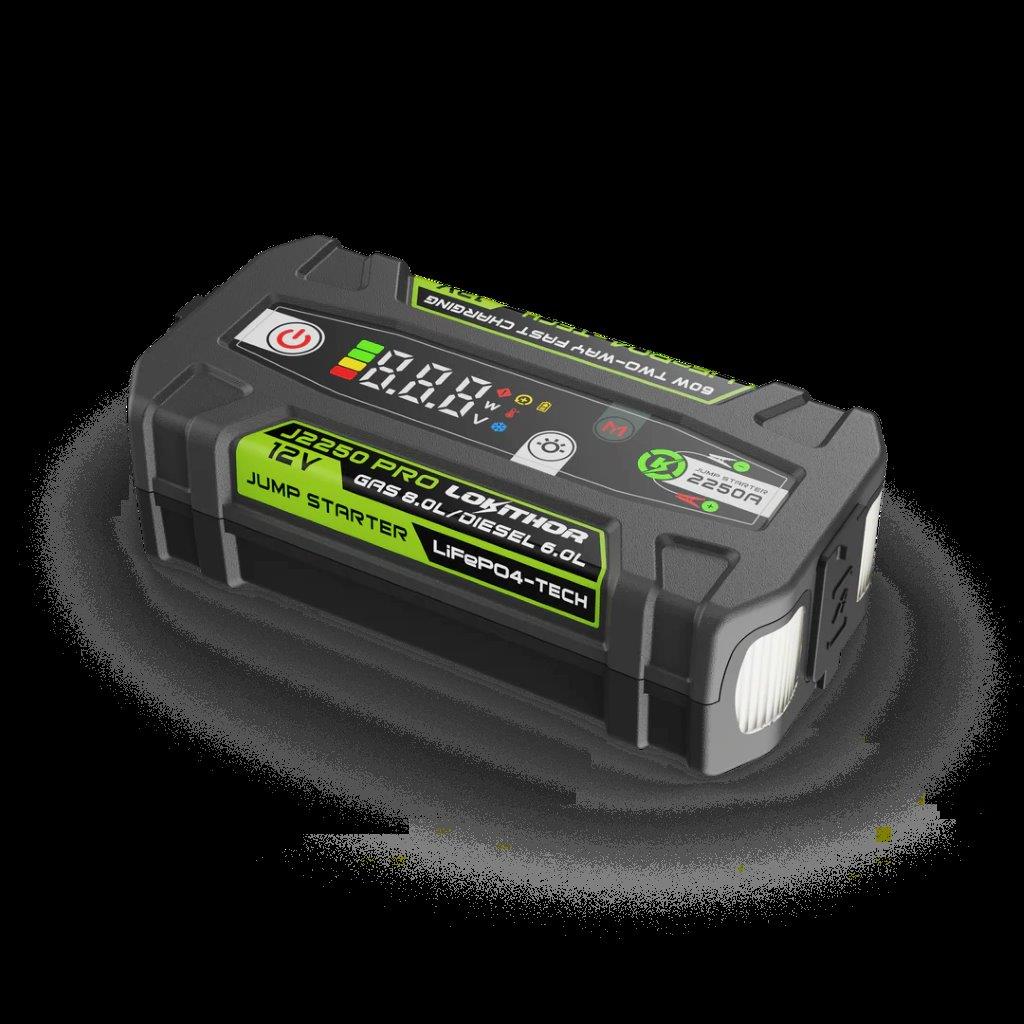 Lokithor J2250PRO 12V 2250A 51.2Wh LiFePO JumpStarter With ConnectMax Technology - 2