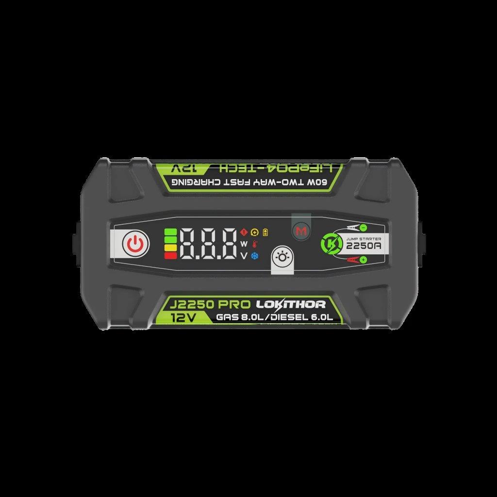 Lokithor J2250PRO 12V 2250A 51.2Wh LiFePO JumpStarter With ConnectMax Technology