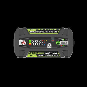 Lokithor J2250PRO 12V 2250A 51.2Wh LiFePO JumpStarter With ConnectMax Technology