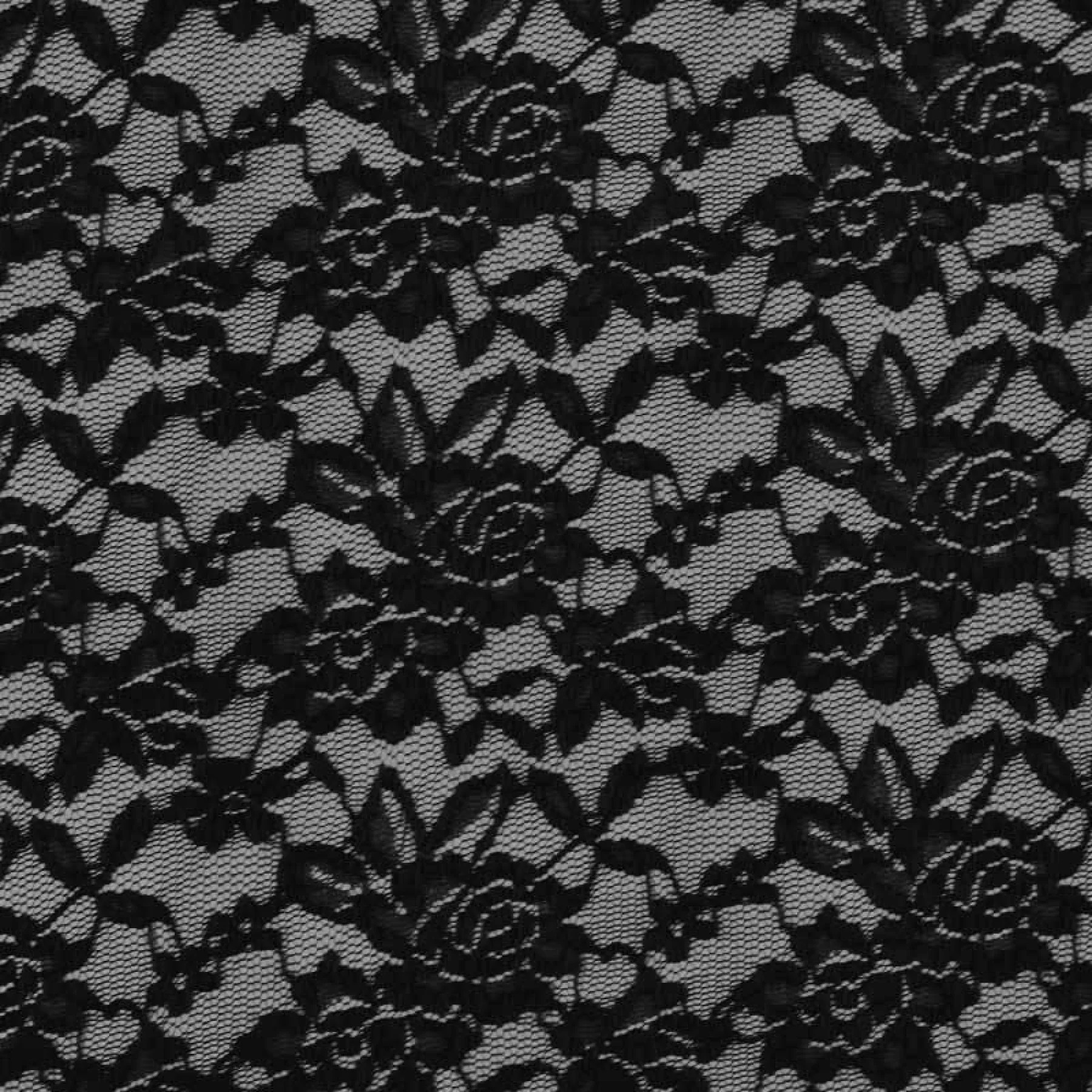 STRETCH LACE - BLACK