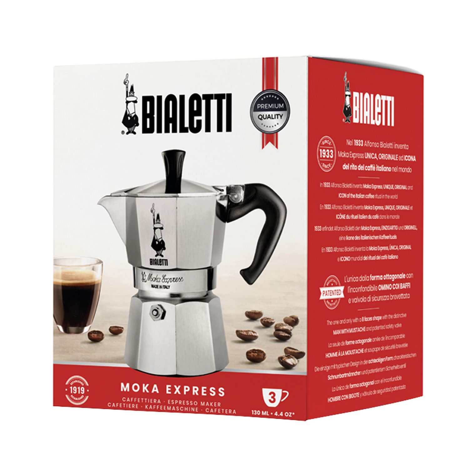 Bialetti - Moka Express - 3 koppar - 130ml - 7