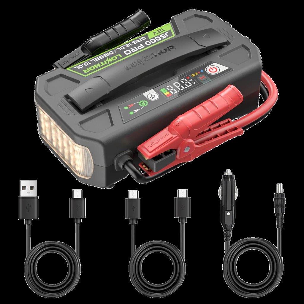 Lokithor J5000 PRO (Heavy Duty) 12V5000A 99.84Wh LiFePO Jump Starter, ConnectMax - 6