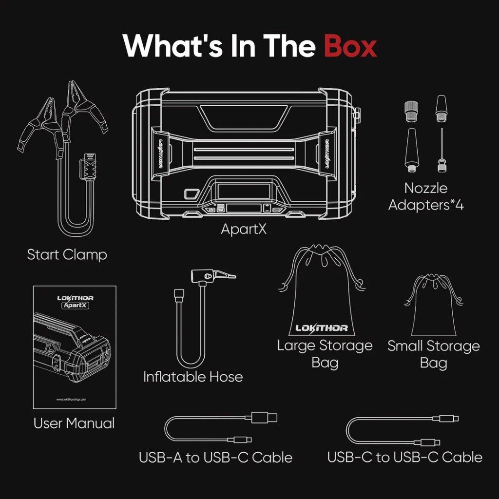ApartX Jump Starter Casing with Detachable Battery Design (not included battery) - 8