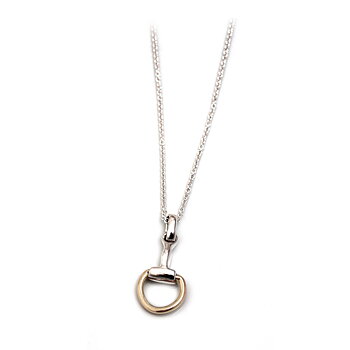 Necklace HiHo Snaffle Bit Sterling Silver Two Tone