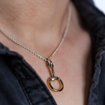 Necklace HiHo Snaffle Bit Sterling Silver Two Tone