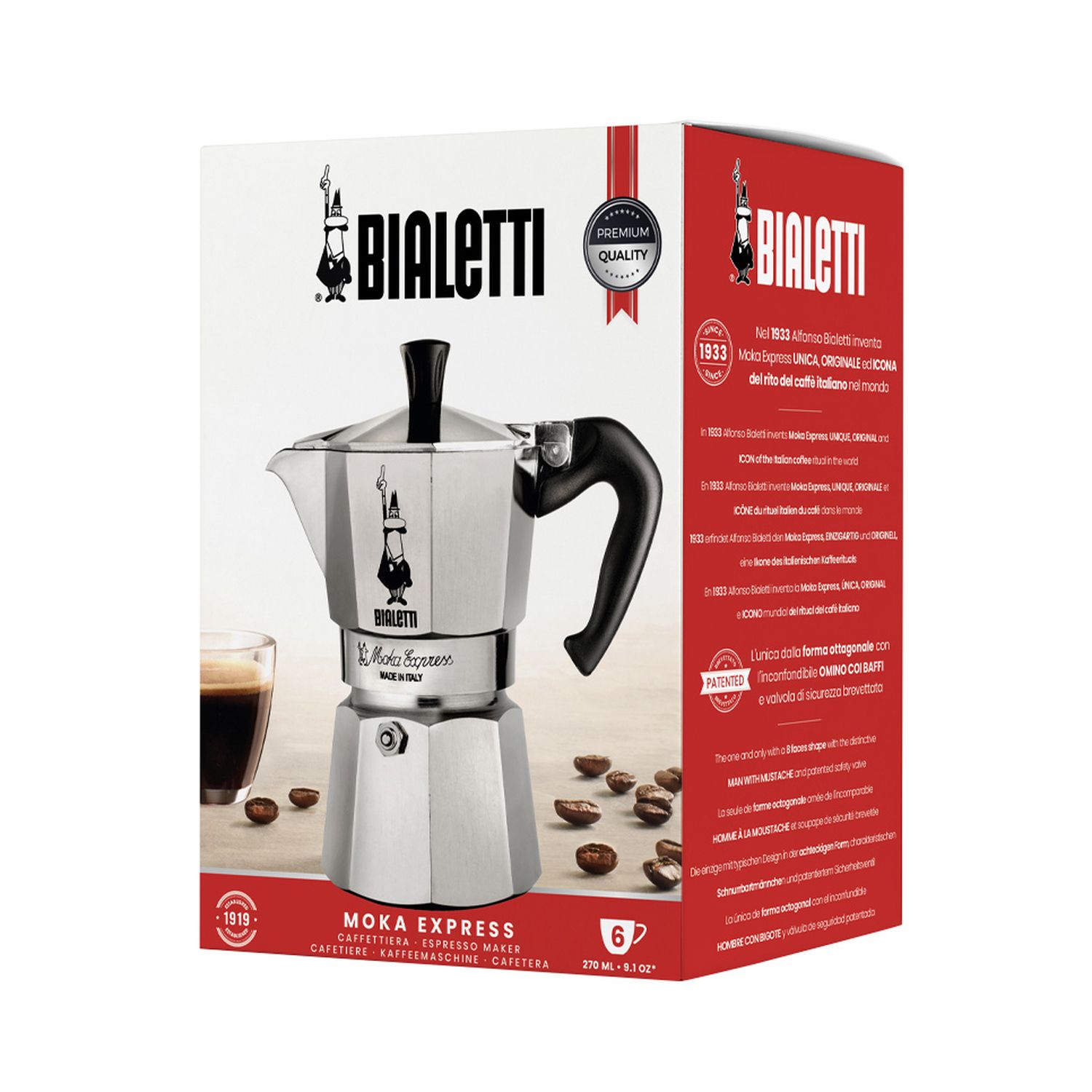Bialetti - Moka Express - 6 koppar - 270ml - 5
