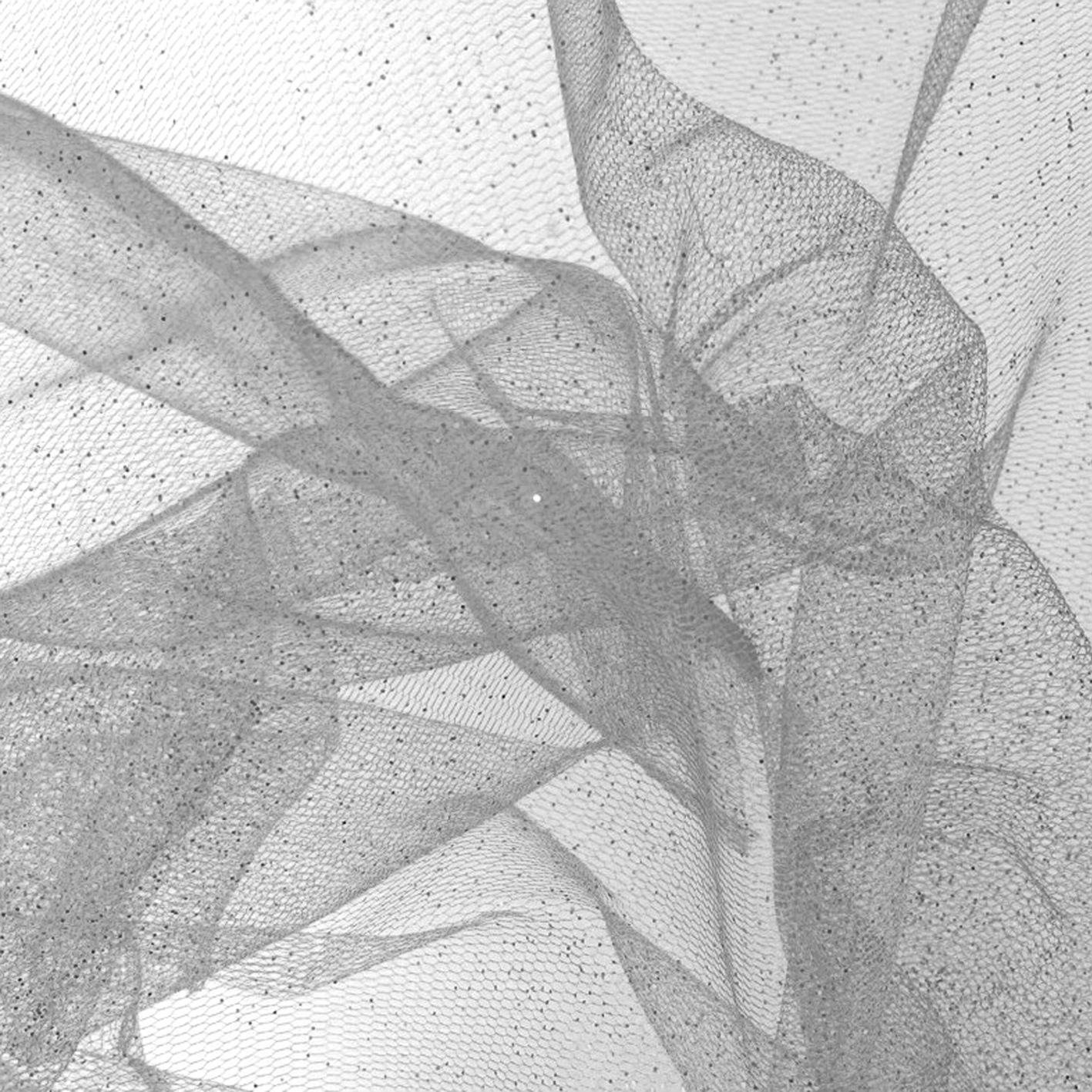 SOFT GLITTER TULLE - GRAY/SILVER