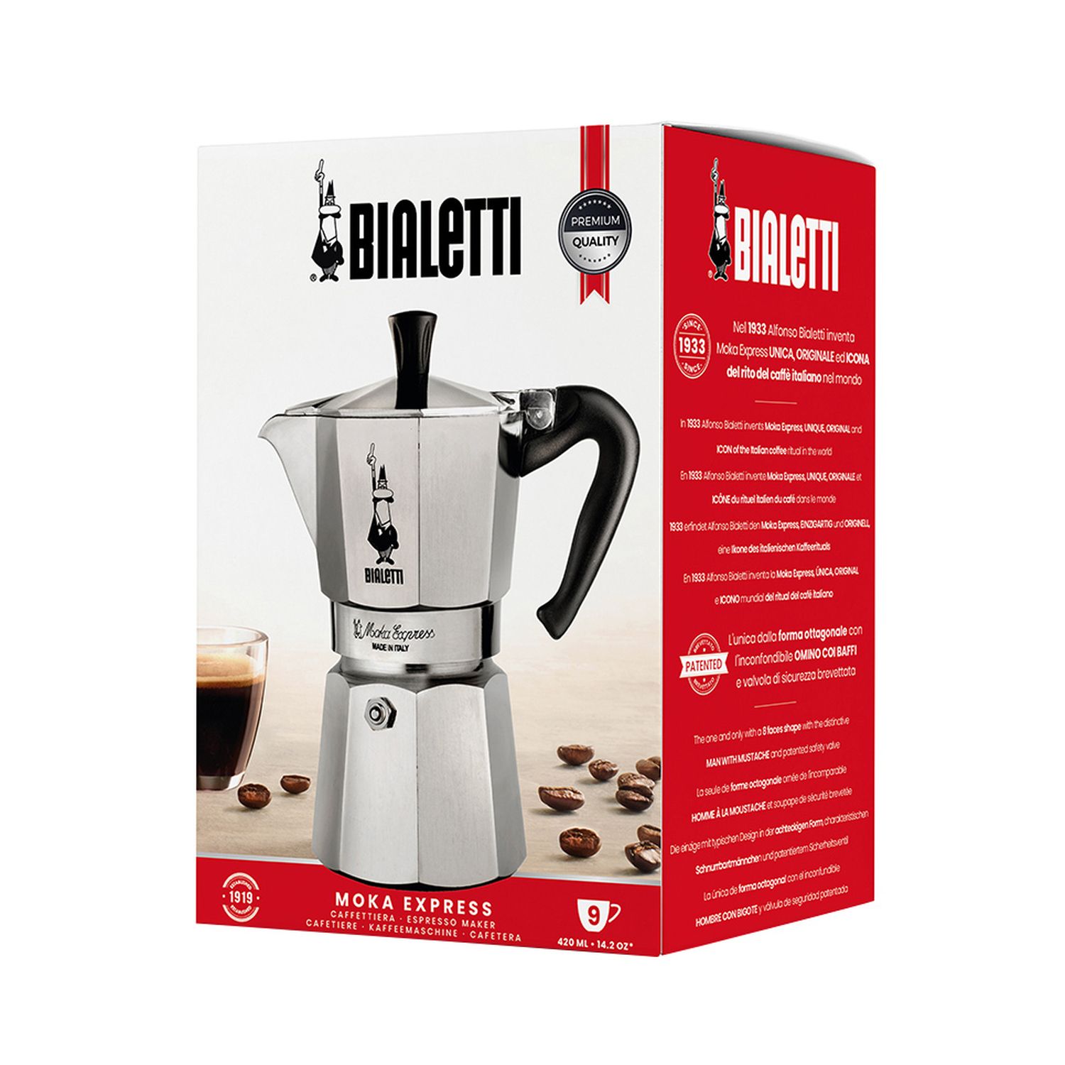 Bialetti - Moka Express - 9 koppar  - 420 ml - 6