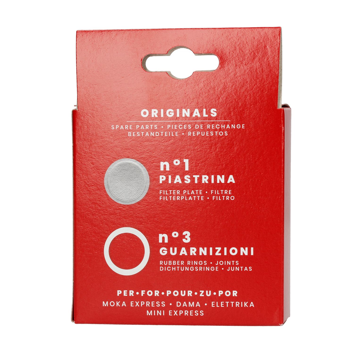 Bialetti - Gummipackningar - Aluminiumfilter - 2 Koppar - 2