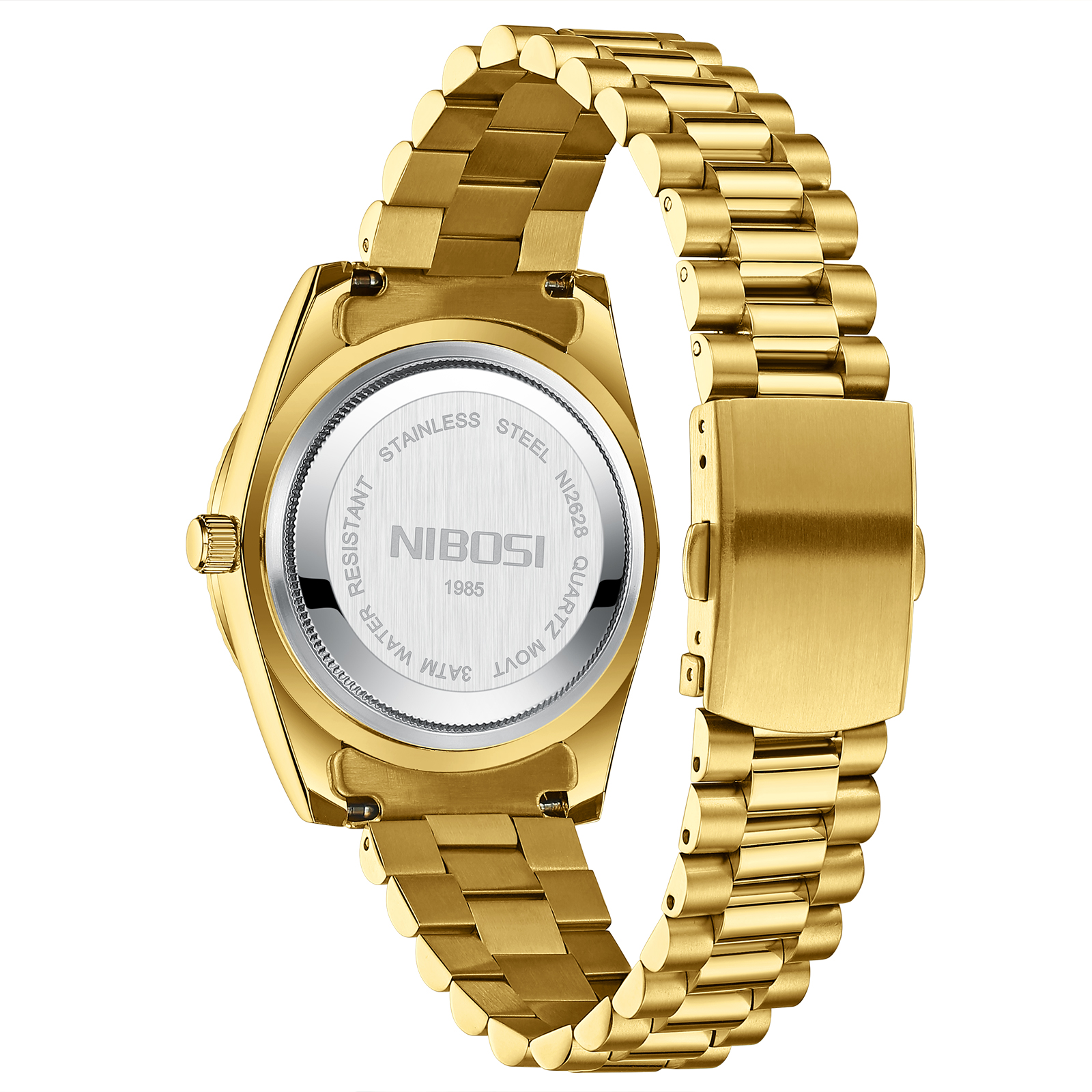 Nibosi Day-Date Roman Gold Blue - 10