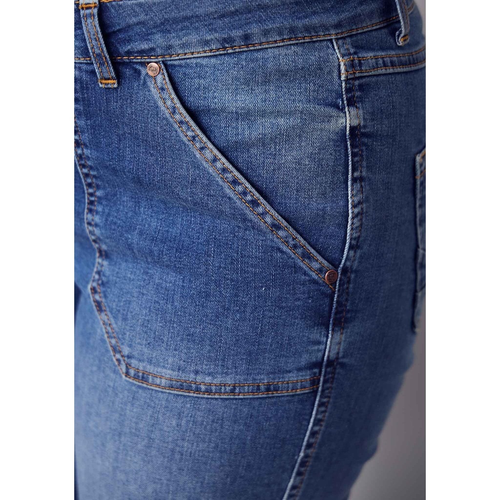 Como Long Flare Jeans - Mid Denim - Isay - 4