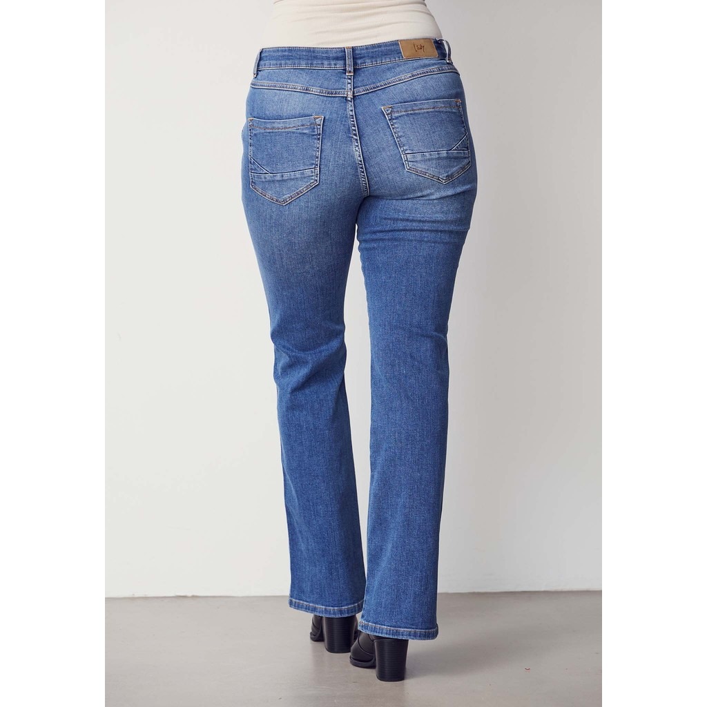 Como Long Flare Jeans - Mid Denim - Isay