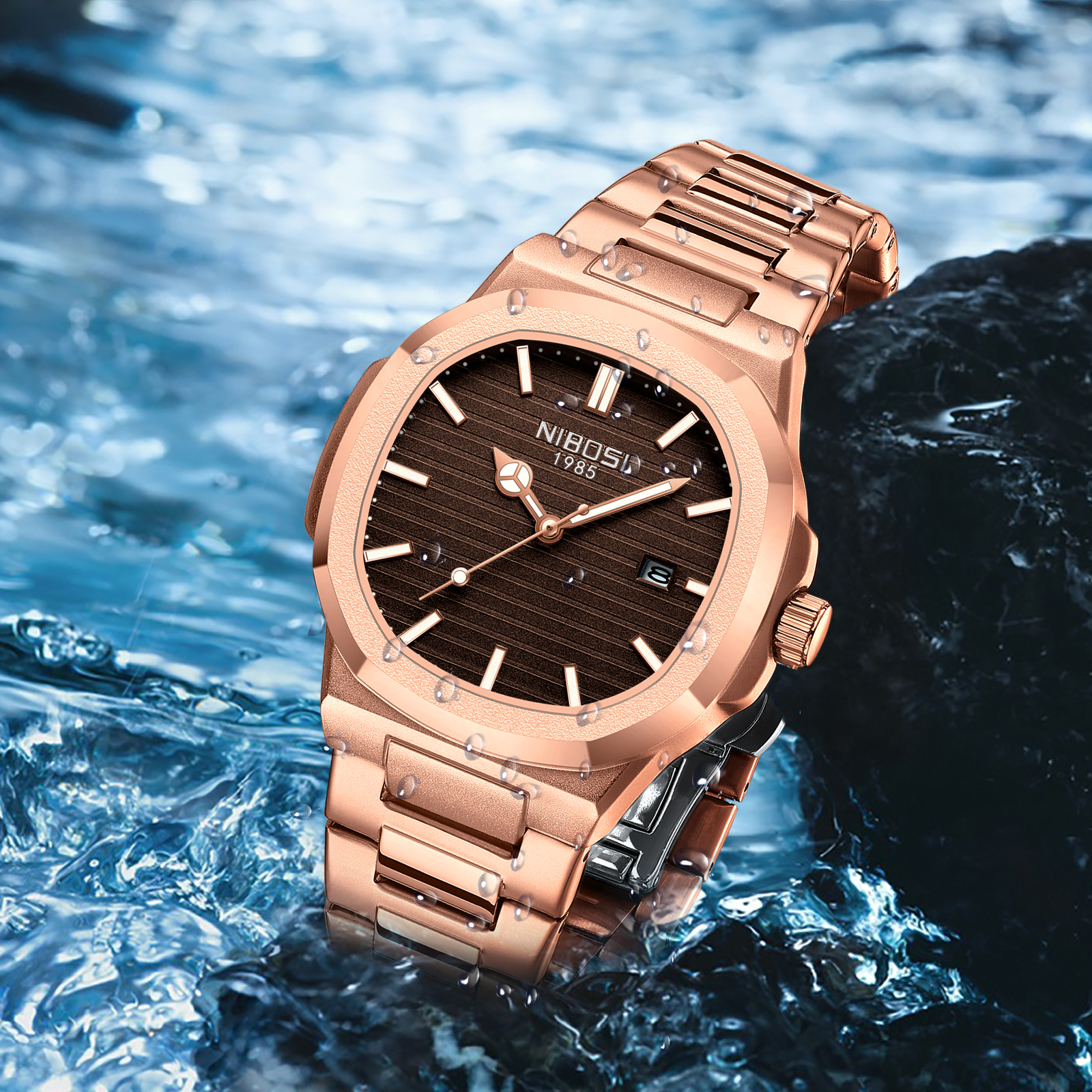 Nibosi Astronaut Rose Gold Brown - 8