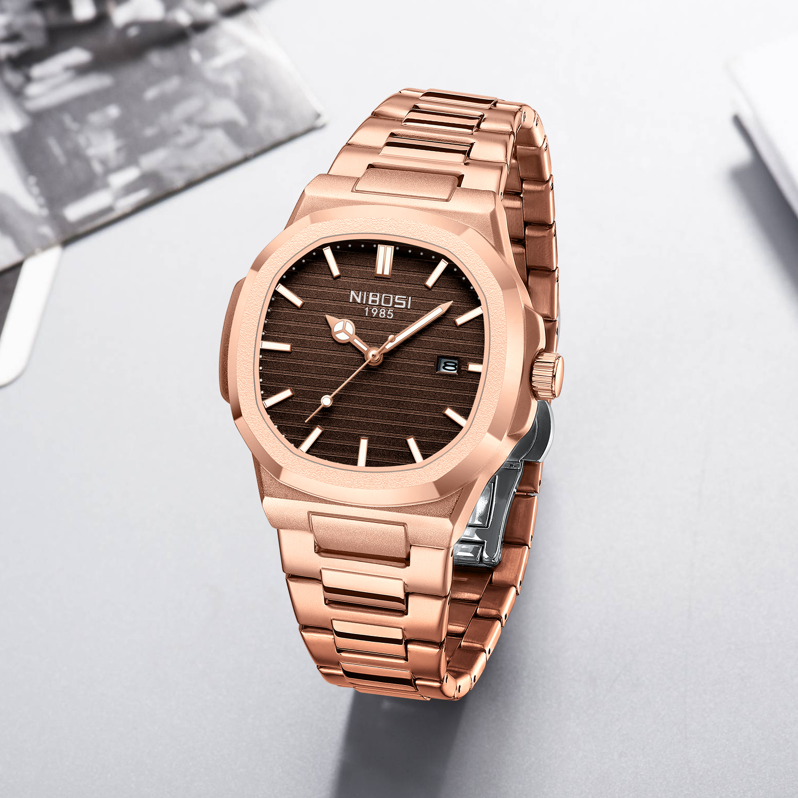 Nibosi Astronaut Rose Gold Brown - 7
