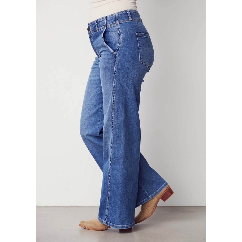 Como New Wide Jeans - Mid Denim Wash - Isay