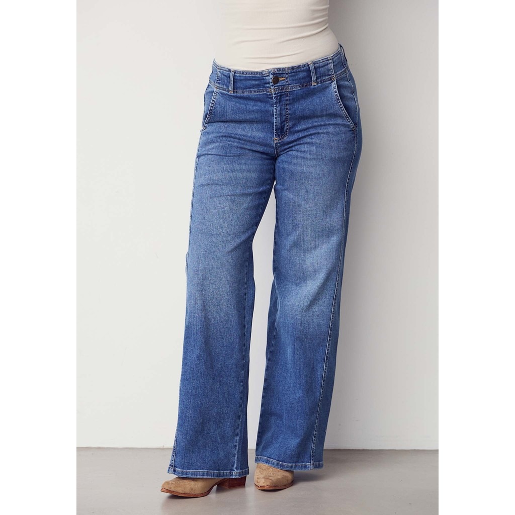 Como New Wide Jeans - Mid Denim Wash - Isay