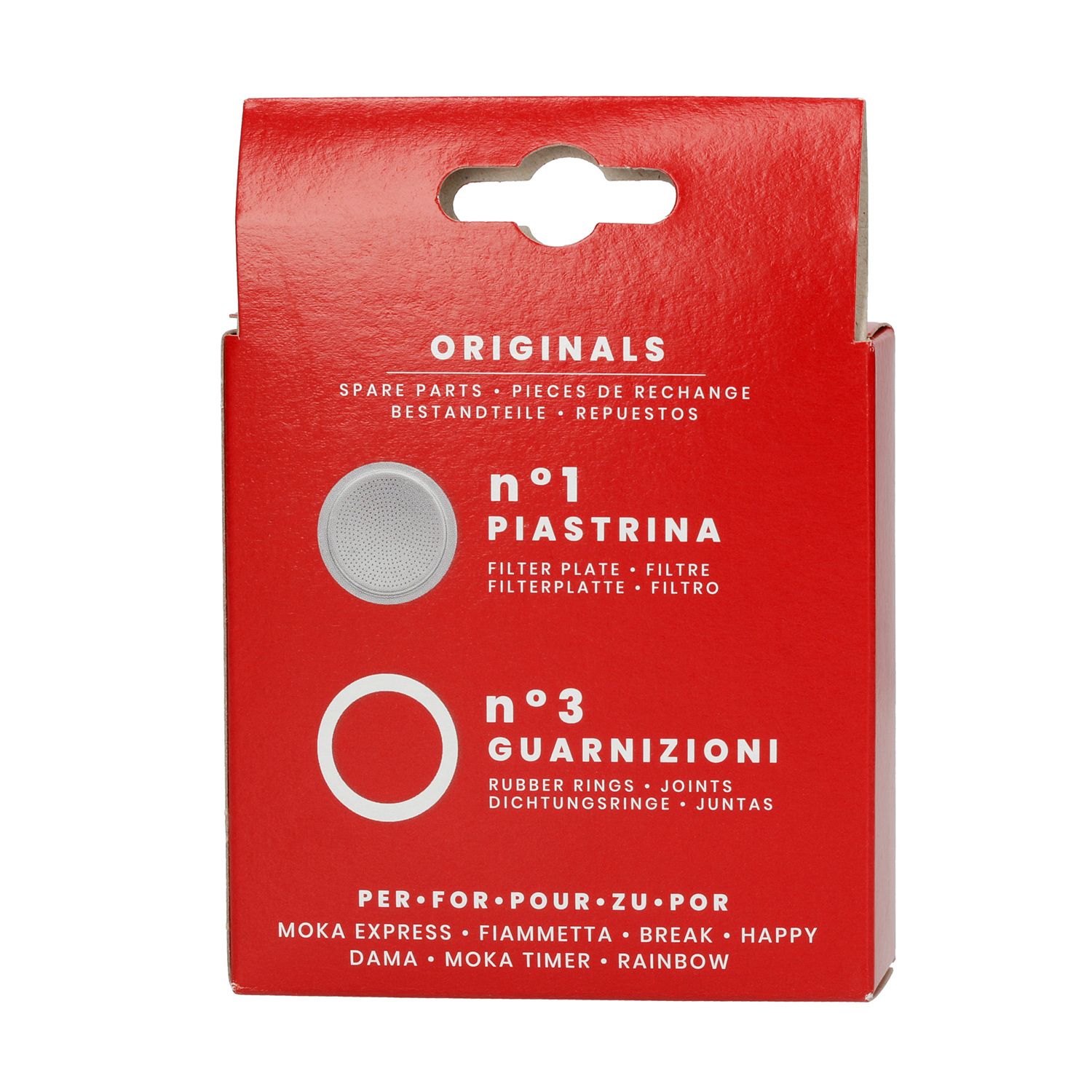 Bialetti - Gummipackningar - Aluminiumfilter - 6 Koppar - 2