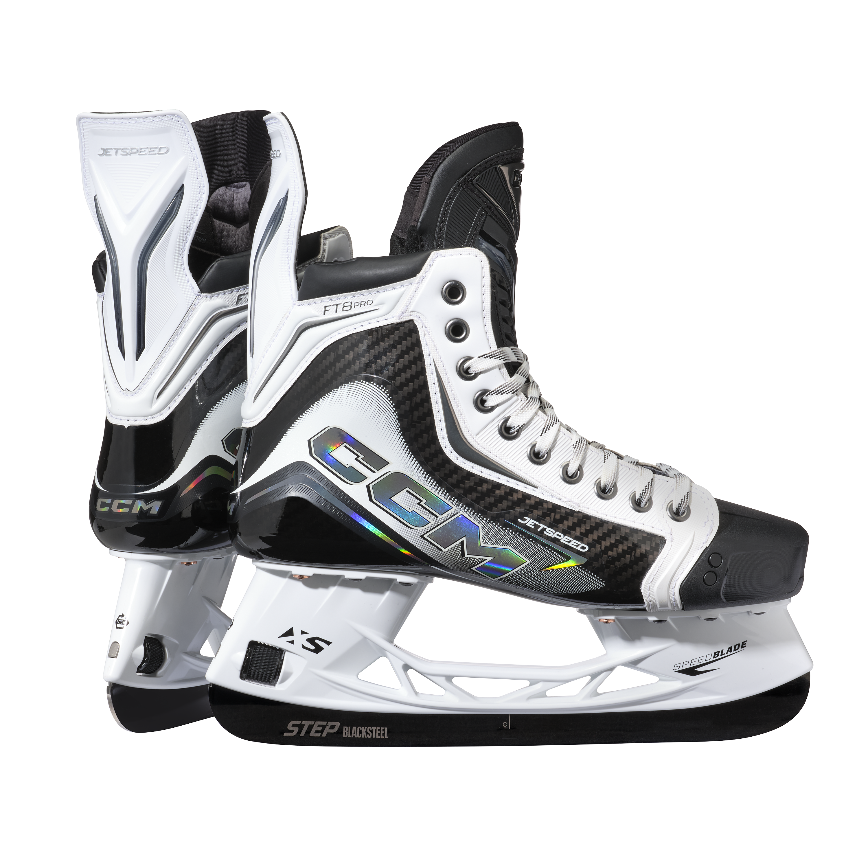 CCM Skates Jetspeed FT8 Pro White Edition Int Skridskor - 4
