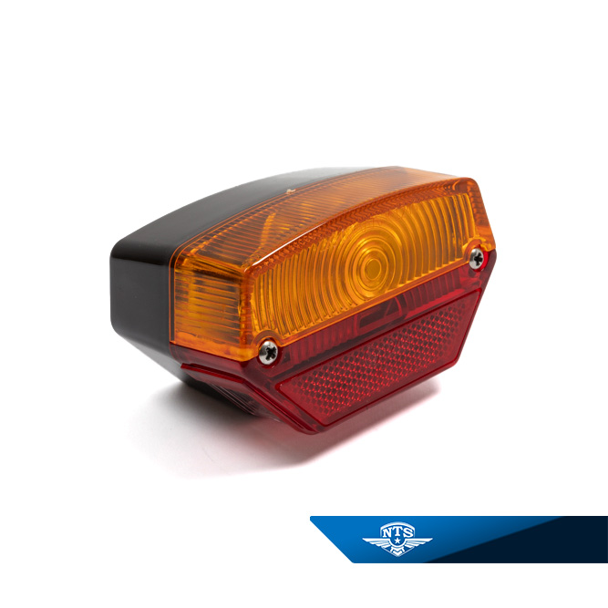 Rücklicht komplett. Rot/Orange Typ ULO-253 Universal