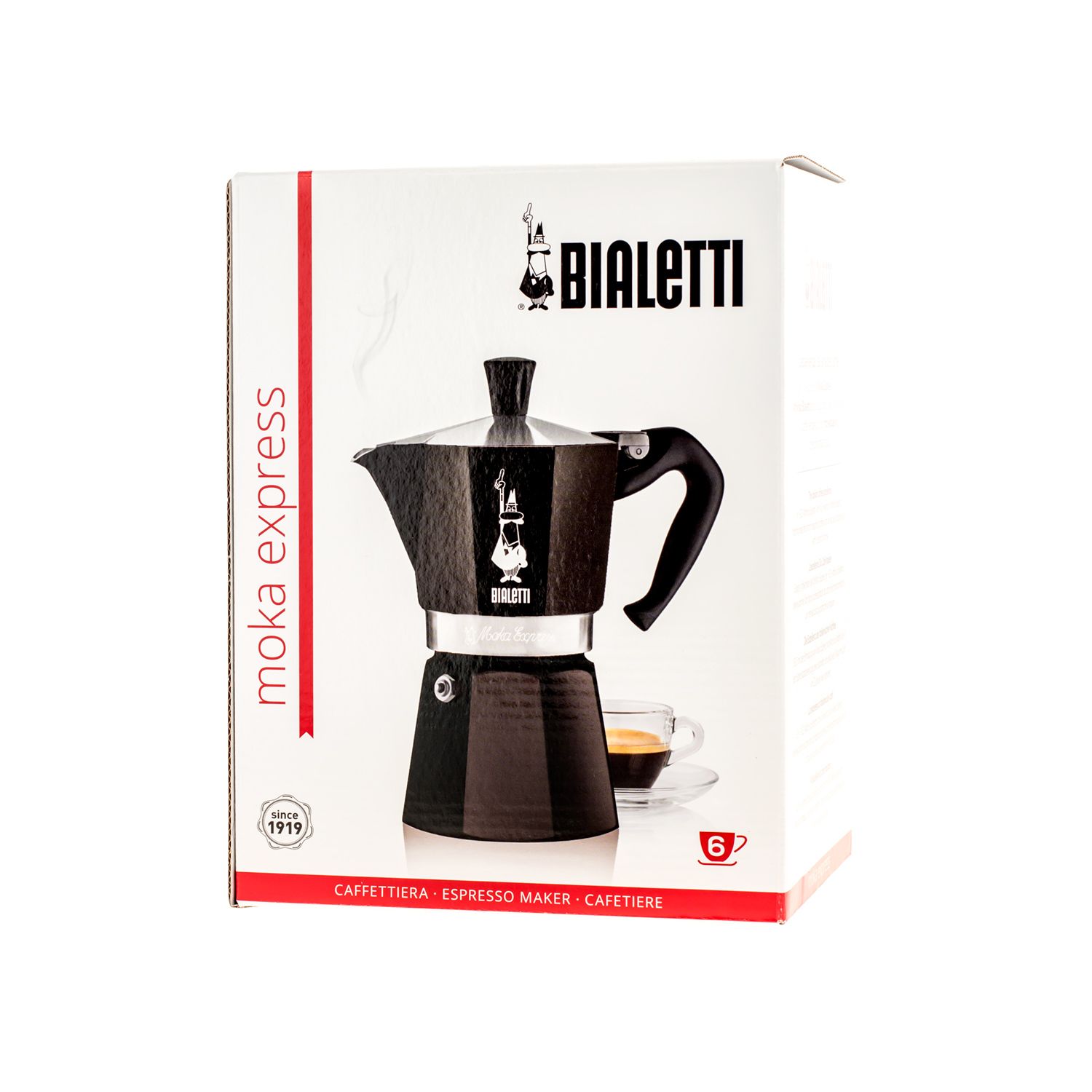 Bialetti - Moka Express - 6 koppar - Svart - 270ml - 2