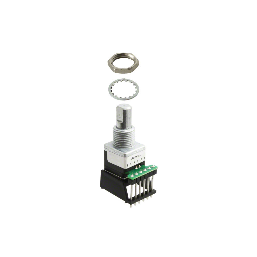 Nexmosphere - S-RE571 - 16 klick/varv, tryckkänslig, 60mm svart ratt
