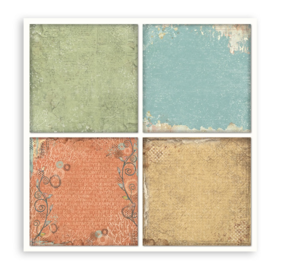 Stamperia Paper Pad 12X12 - Furry Friends (Single Face) - 9