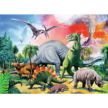 Pussel Dinosaurier 100 bitar