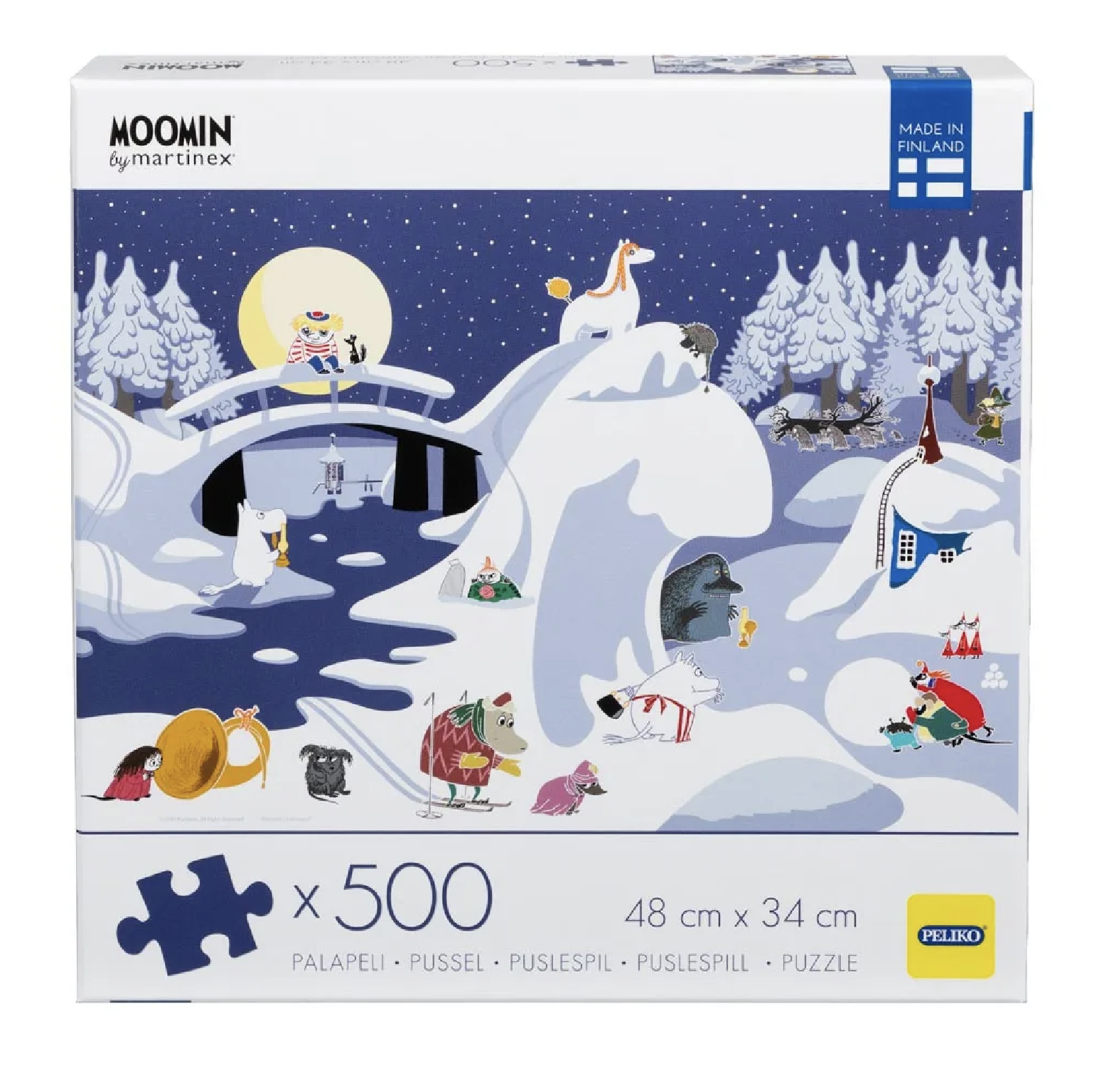 Mumin Pussel 500 Bitar - Vinterlandskap - 2