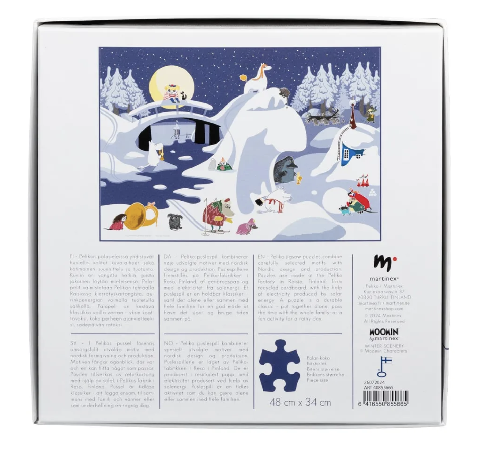 Mumin Pussel 500 Bitar - Vinterlandskap - 3