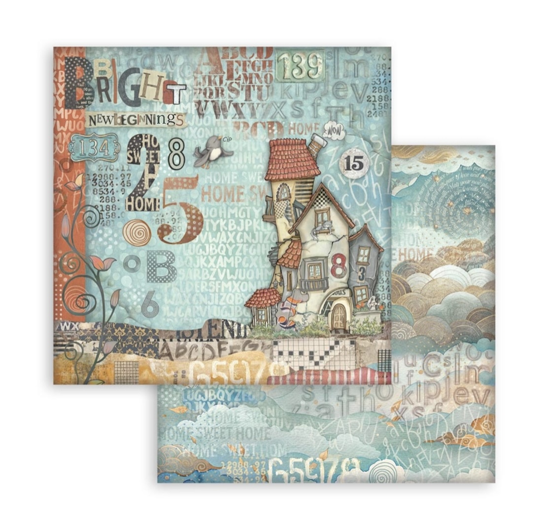 Stamperia Paper Pad 8X8 - Furry Friends - 4