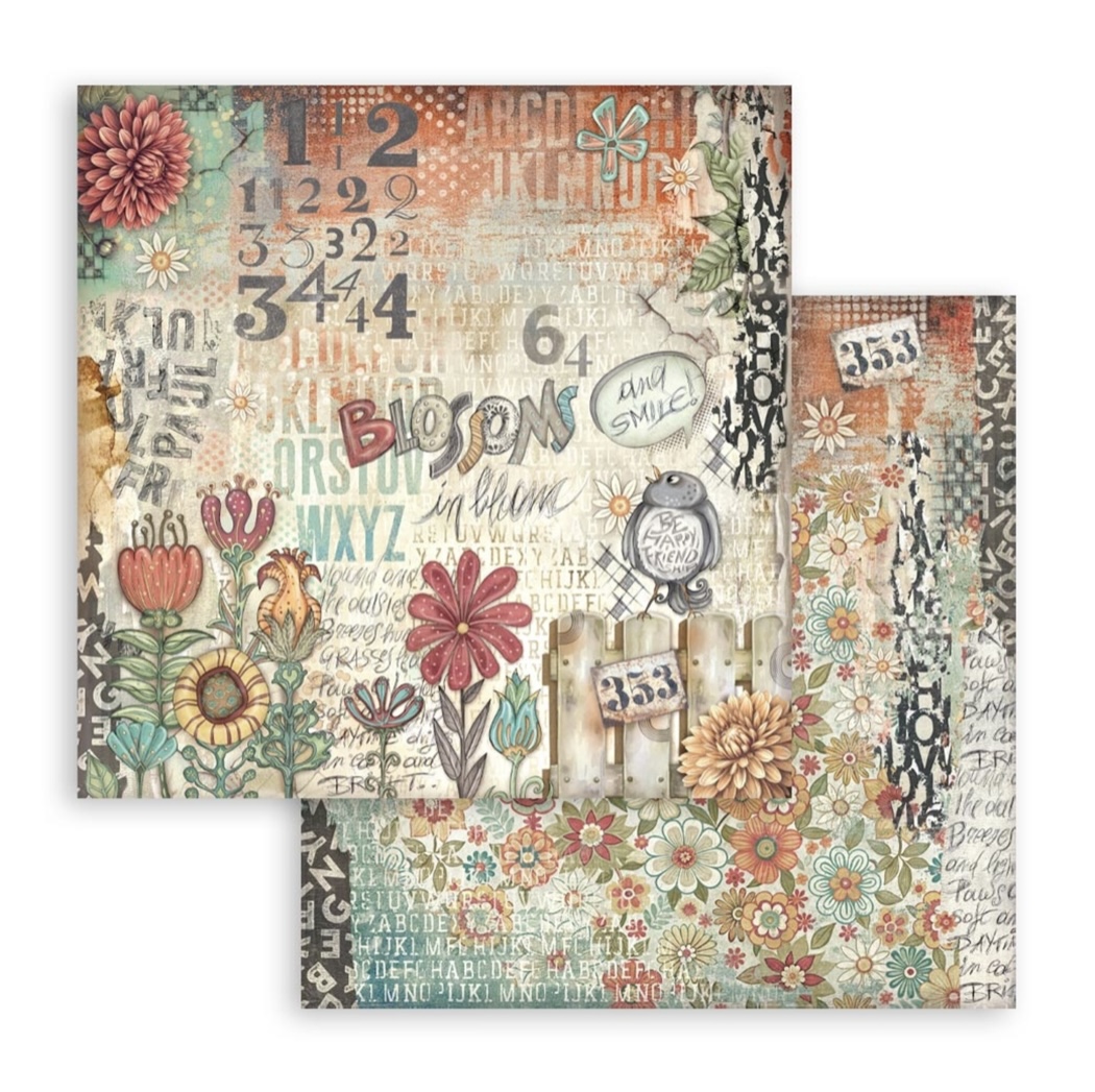 Stamperia Paper Pad 8X8 - Furry Friends - 5