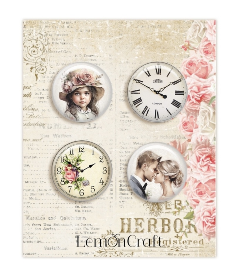 Lemon Craft Secret Garden - Buttons/Badges