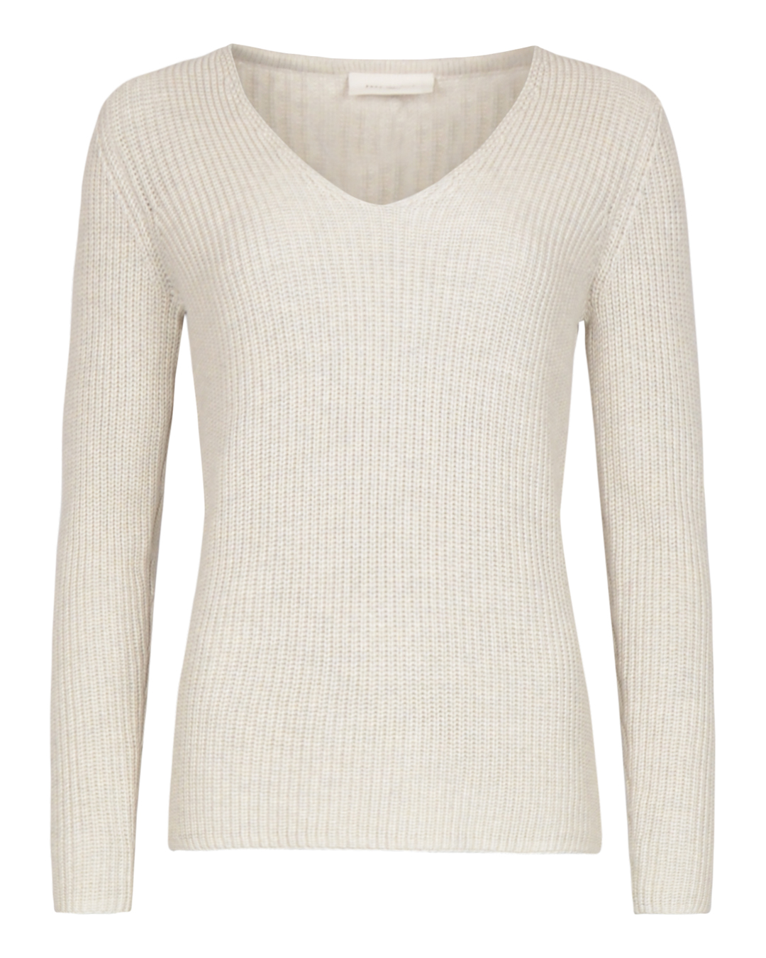 Jumper Ellis v-ringad ljusbeige - 2
