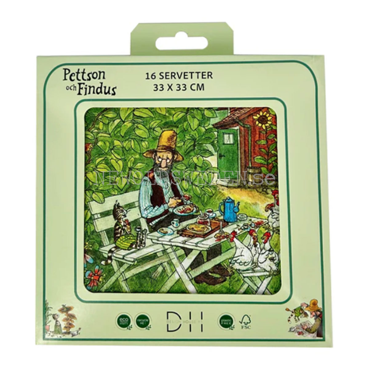 Servetter FIKA 33 x 33 cm - 16 stycken - Pettson & Findus - 2