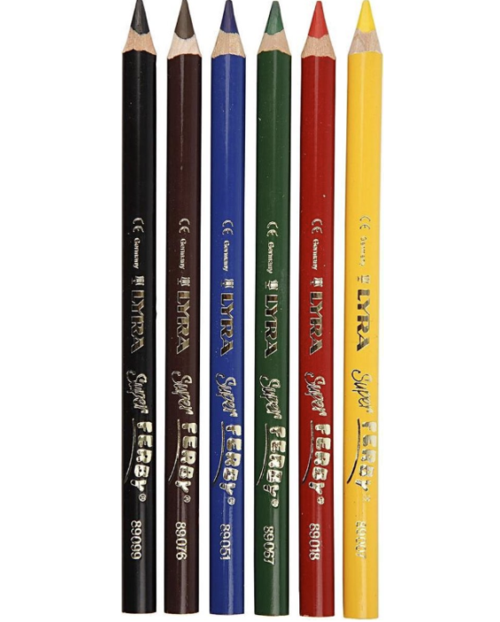 Lyra Colour Giants - lackade - 6 mixade standardfärger