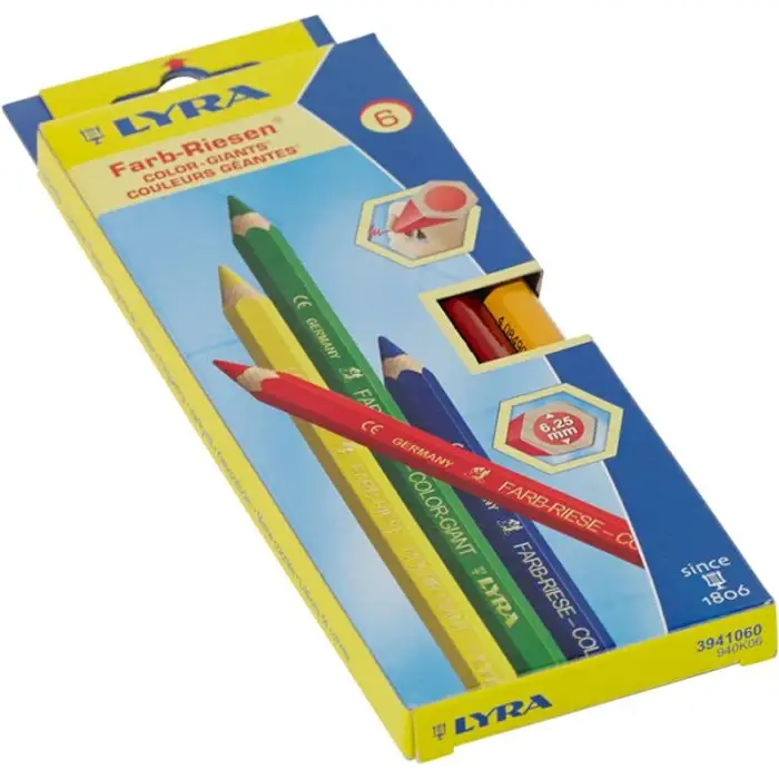 Lyra Colour Giants - lackade - 6 mixade standardfärger - 2