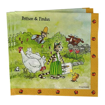Servetter HÖNOR 33 x 33 cm - 16 stycken - Pettson & Findus