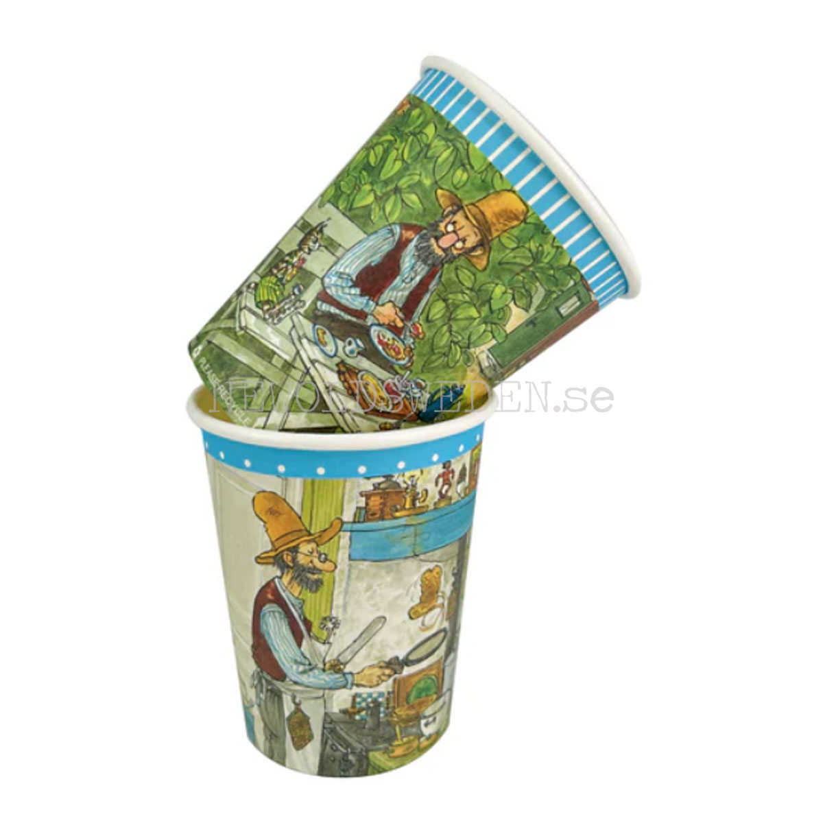 Pappersmuggar 250 ml - 8 stycken - Pettson & Findus