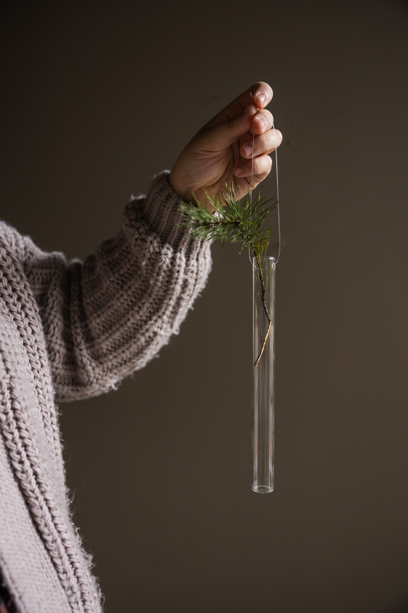 Glass vase - Hanging vase - 2x26 cm